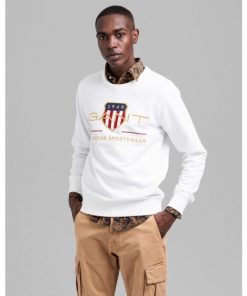 Gant Archive Shield C-Neck Eggshell