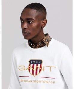 Gant Archive Shield C-Neck Eggshell