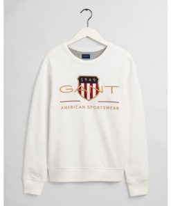 Gant Archive Shield C-Neck Eggshell