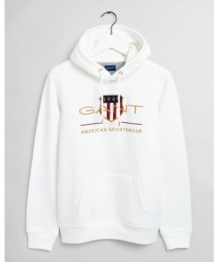 Gant Archive Shield Hoodie Eggshell