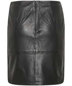 Part Two Ursanas Leather Skirt Black