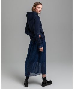 Gant Woman Archive Shield Hoodie Evening Blue