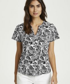 Part Two Gesina T-shirt Black Block Print