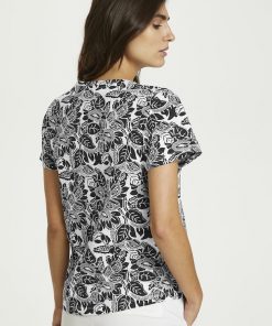 Part Two Gesina T-shirt Black Block Print