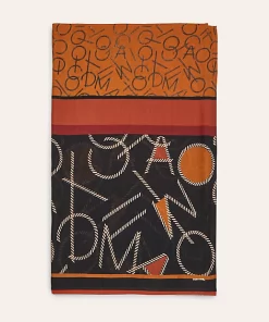 Comma, paisley Scarf Black