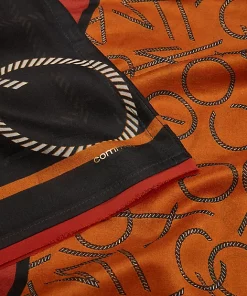 Comma, paisley Scarf Black