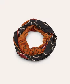 Comma, paisley Scarf Black
