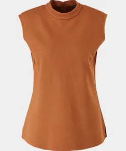 Comma, Sleeveless Top Cinnamon