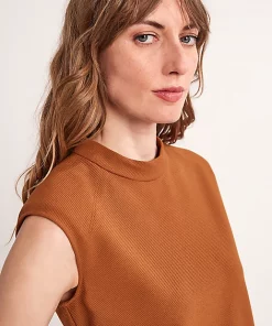 Comma, Sleeveless Top Cinnamon