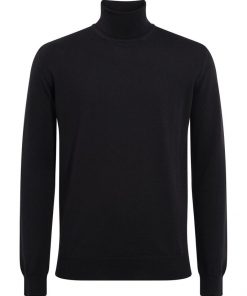 J.Lindeberg Lyd Merino Turtle Neck Sweater Black