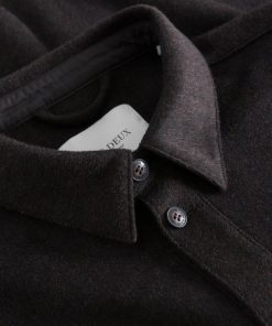 Les Deux Jason Wool Hybrid Jacket Dark Brown