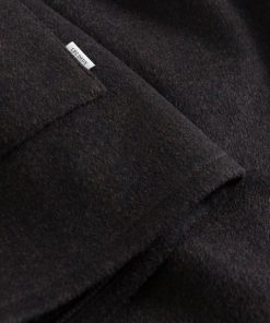 Les Deux Jason Wool Hybrid Jacket Dark Brown