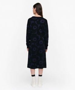 Marimekko Peurankello Pieni Unikko 2 Knit Dress Blue