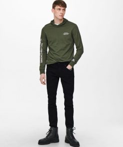 Only & Sons Loom Slim Fit Black