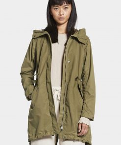 Didriksons Helen Parka Canvas Green