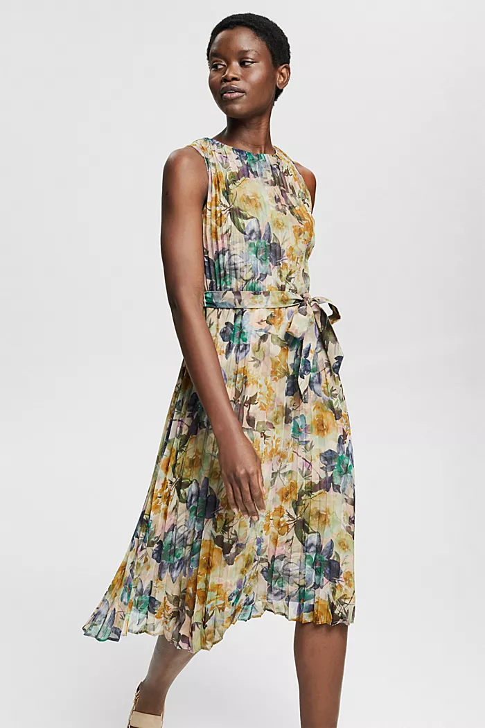 Esprit Chiffon Dress Offwhite