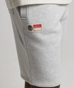 Superdry Vintage Athletic Shorts Glacier Grey Marl