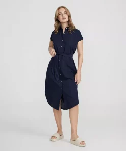 Holebrook Stina Shirt Dress Navy