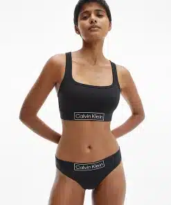 Calvin Klein Reimagine Heritage Unlined Bralette Black