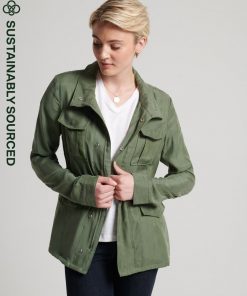 Superdry Studios Cupro M65 Jacket Thyme