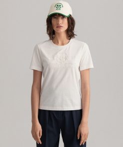 Gant Woman Tonal Archive Shield Eggshell