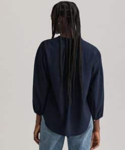 Gant Women Popover Blouse Classic Blue