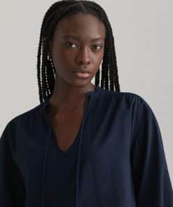 Gant Women Popover Blouse Classic Blue