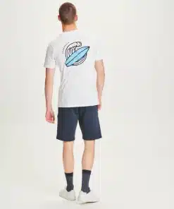 Knowledge Cotton Apparel Track Sweat Shorts Total Eclipse