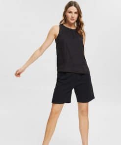 Esprit Linen Top Black