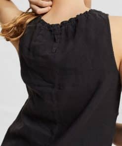 Esprit Linen Top Black