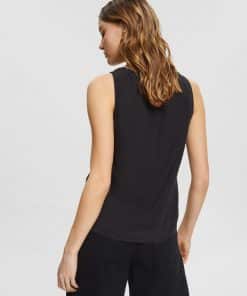 Esprit Linen Top Black