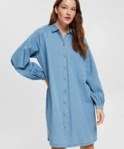 Esprit Denim Dress Light Blue Washed
