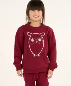 Knowledge Cotton Apparel Owl Sweat Autumn Leaf