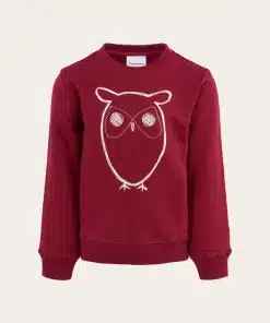 Knowledge Cotton Apparel Owl Sweat Autumn Leaf
