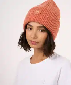 Knowledge Cotton Apparel Big Rib Beanie Autumn Leaf