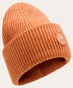 Knowledge Cotton Apparel Big Rib Beanie Autumn Leaf