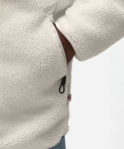 Dickies Red Chute Sherpa Fleece Jacket Ecru