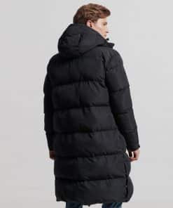 Superdry Studios Longline Duvet Coat Black