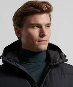 Superdry Studios Longline Duvet Coat Black