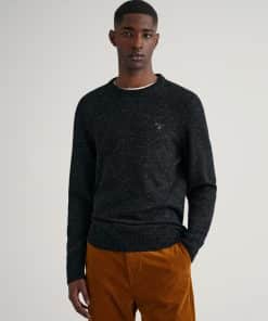 Gant Neps Melange Knit Washed Out Black