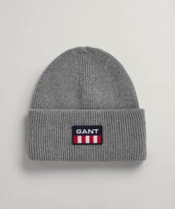 Gant Retro Shield Beanie Dark Grey Melange