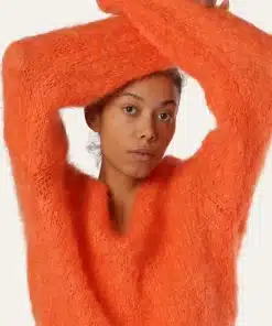 Americandreams Milana Mohair Knit Burnt Orange