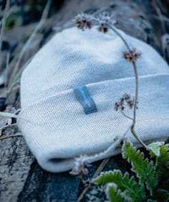 Superyellow Amalia Merino Wool Beanie Icy Grey