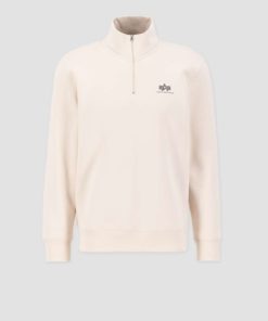 Alpha Industries Half Zip Sweater SL Jet Stream White
