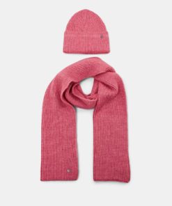 Esprit Beanie/Scarf Set Pink