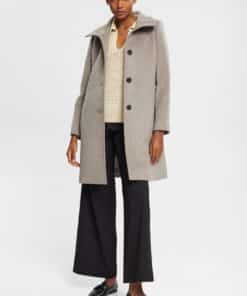Esprit Wool Coat Taupe