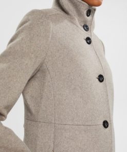 Esprit Wool Coat Taupe