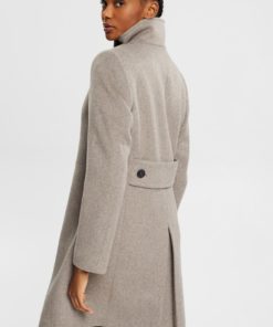 Esprit Wool Coat Taupe