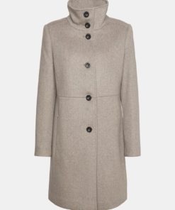 Esprit Wool Coat Taupe