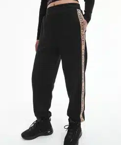Calvin Klein Relaxed Logo Tape Joggers Black